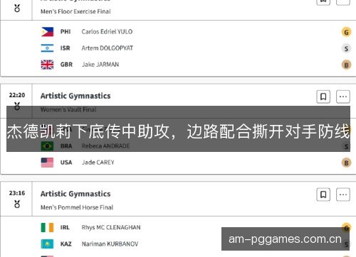 杰德凯莉下底传中助攻，边路配合撕开对手防线